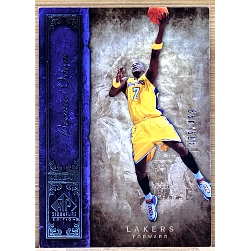 2006-07 SP SIGNATURES LAMAR ODOM  #D/499 LAKERS UPPER‎ DECK